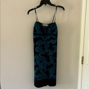 Elegant Black and Blue Dress